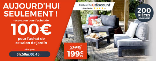 Un Salon De Jardin Cdiscount En Promo À Moins De 100 encequiconcerne Salon De Jardin Discount