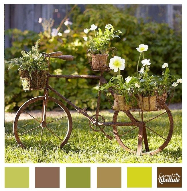 Un Vélo Fleuri | Idee Deco Jardin, Jardinière Vélo à Velo Deco Jardin