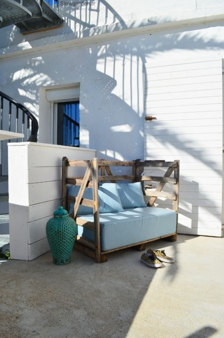 Une Banquette Simple Et Pas Chère Pour Une Terrasse Ou Un encequiconcerne Fabriquer Banquette Terrasse