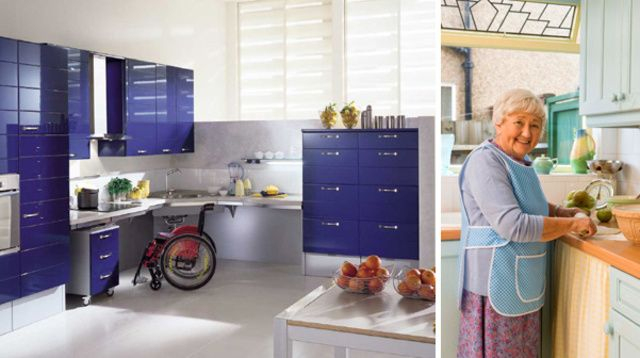 Une Cuisine Pour Personnes Âgées | Résidences Pour dedans Amenagement Maison Personnes Agées