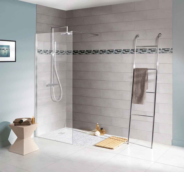 Une Douche À L'Italienne Simple Délimitée Par Une Paroi serapportantà Poser Une Cabine De Douche Brico Depot Une Douche À L'Italienne Simple Délimitée Par Une Paroi serapportantà Poser Une Cabine De Douche Brico Depot