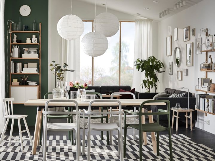 Une Salle À Manger Naturellement Scandinave – Ikea à Meuble De Salle A Manger Ikea