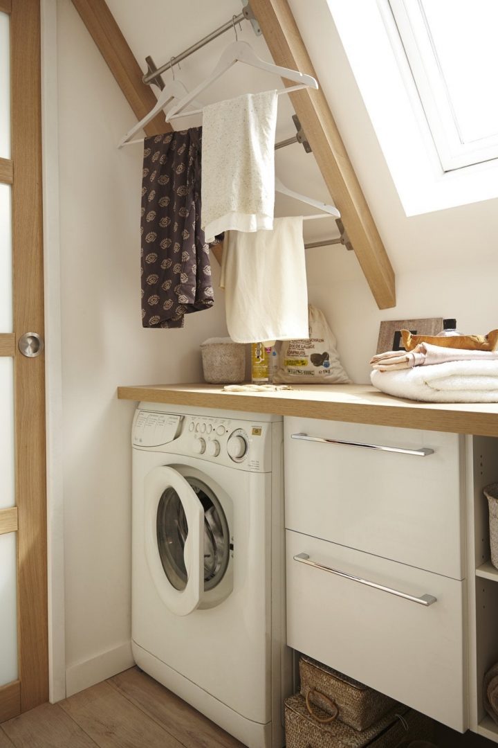 Une Salle De Bains Sous Les Combles | Leroy Merlin encequiconcerne Salle De Bain Pictogramme