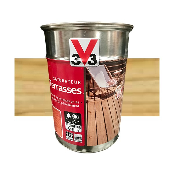 V33 Saturateur Terrasses Pas Cher En Ligne serapportantà Peinture V33 Terrasse Bois
