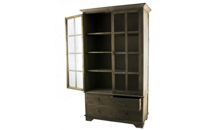 Vaisselier Meuble De Cuisine Ou Salle À Manger Bahut De Rangement Armoire  Bibliothèque En Bois 50X110X190Cm pour Armoire De Salle À Manger