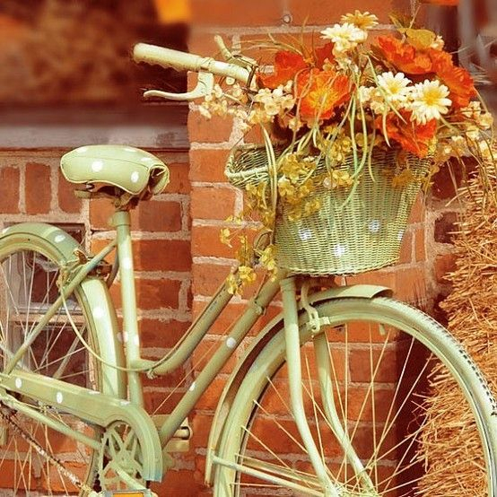 Vélo + Déco Florale, Le Top. | Bicyclettes Rétro à Velo Deco Jardin