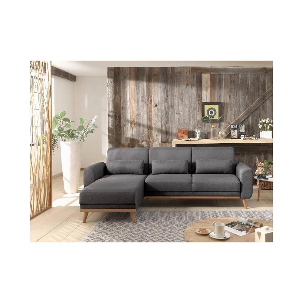 Vera - Canapé D'angle Réversible Convertible Au Style Scandinave En Tissu - 256X88X149Cm tout Meuble Derriere Canapé Vera - Canapé D'angle Réversible Convertible Au Style Scandinave En Tissu - 256X88X149Cm tout Meuble Derriere Canapé