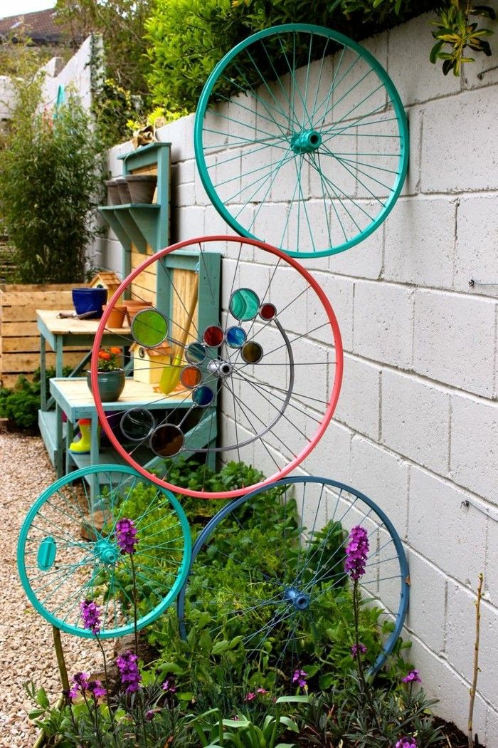 Verwandeln Sie Das Alte Fahrrad In Ein Atemberaubendes dedans Velo Deco Jardin