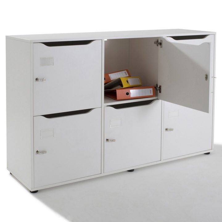 Vestiaire Meuble Casier En Bois 6 Cases Gosto pour Meuble Multicase