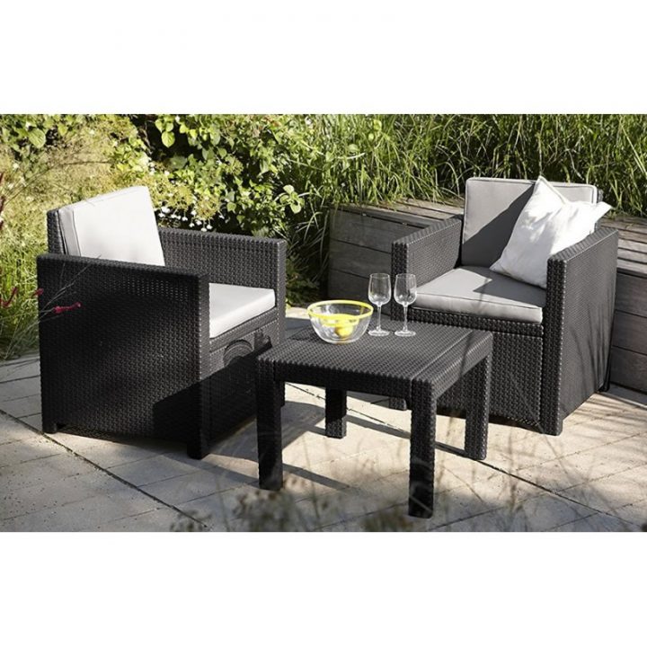 Victoria – Poltrone Salottino Da Balcone – Grigio pour Salon De Jardin Pour Balcon Victoria – Poltrone Salottino Da Balcone – Grigio pour Salon De Jardin Pour Balcon