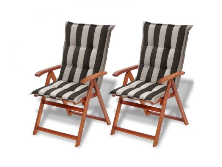 Vidaxl Coussins De Siège De Jardin 2 Pcs 120X52 Cm Bande serapportantà Siege De Jardin