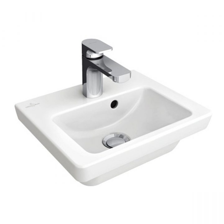 Villeroy & Boch Subway 2.0 Lave Mains 37X30.5Cm Avec Trou dedans Carrelage Avec Cabochon Villeroy Et Boch