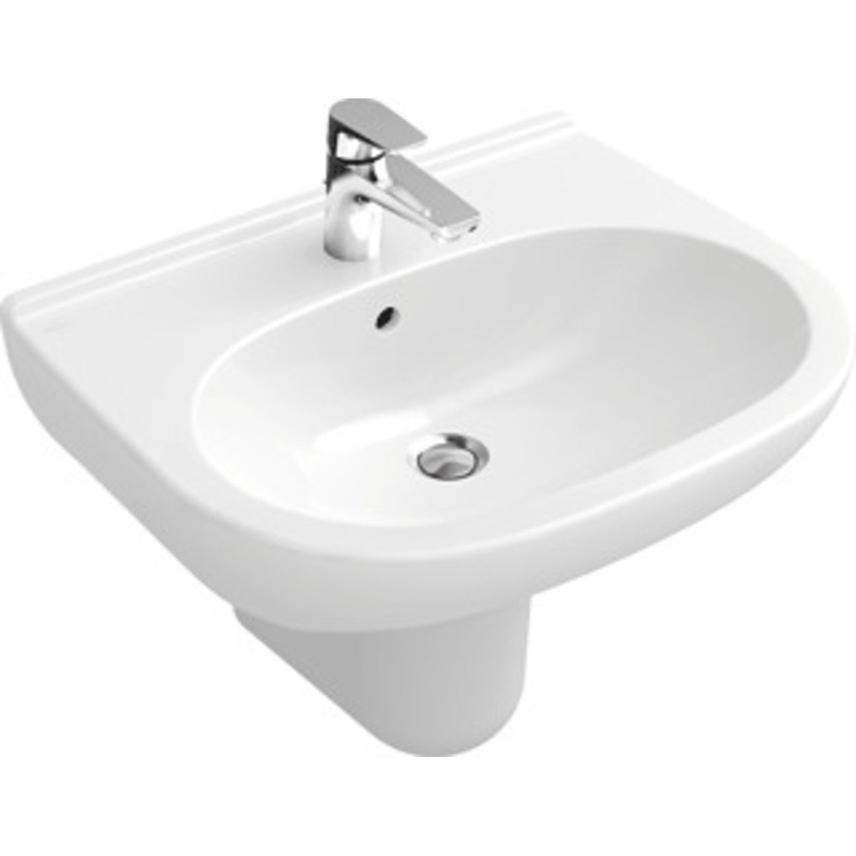 Villeroy Et Boch O.novo Lavabo 55X45Cm Avec 1 Trou Pour tout Carrelage Avec Cabochon Villeroy Et Boch