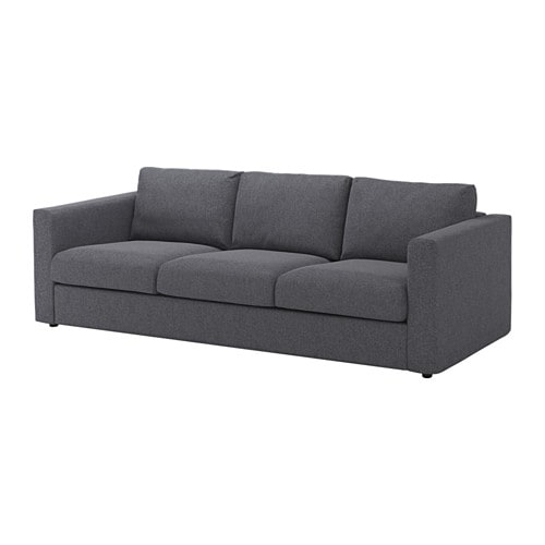 Vimle Canapé 3 Places – Gunnared Gris Moyen – Ikea pour Sofa 3 Places