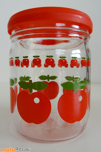 Vintage  Pot En Verre Henkel 45Cl * Avec Frise dedans Pot De Chambre Camping