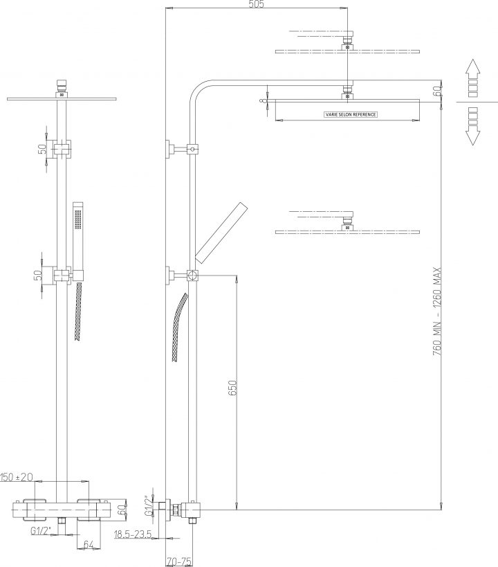 Visite Virtuelle – Ambiance B3-B6 | Nivault concernant Hauteur Colonne De Douche