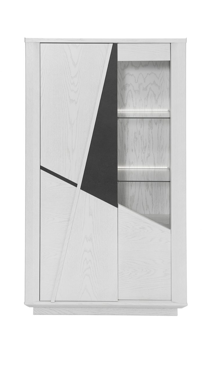 Vitrine 2 Portes Karra intérieur Meuble Vitrine But