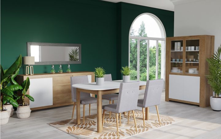 Vitrine 4 Portes Campton Pas Cher – Vitrine But – Iziva destiné Meuble Vitrine But