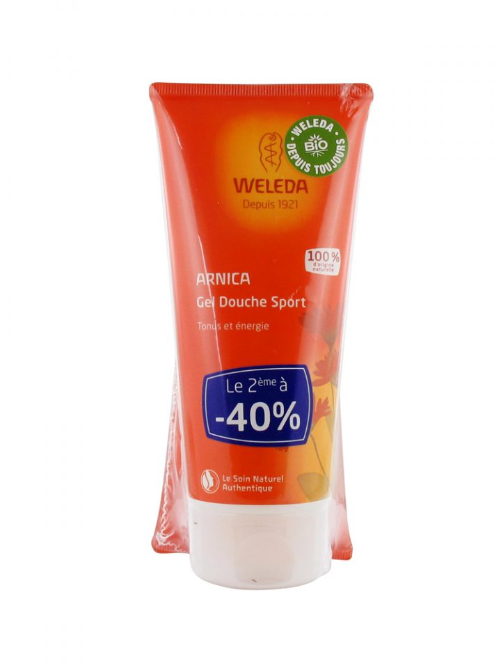 Weleda Gel Douche Sport À L'Arnica Lot De 2 X 200 Ml concernant Gel Douche Personnalisé