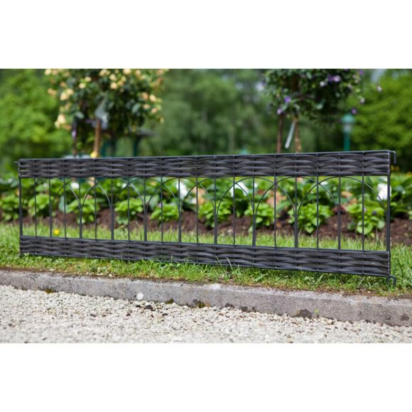 Windhager – Bordure De Jardin En Résine Tressée Ajourée Et avec Bordure Jardin Metal Windhager – Bordure De Jardin En Résine Tressée Ajourée Et avec Bordure Jardin Metal