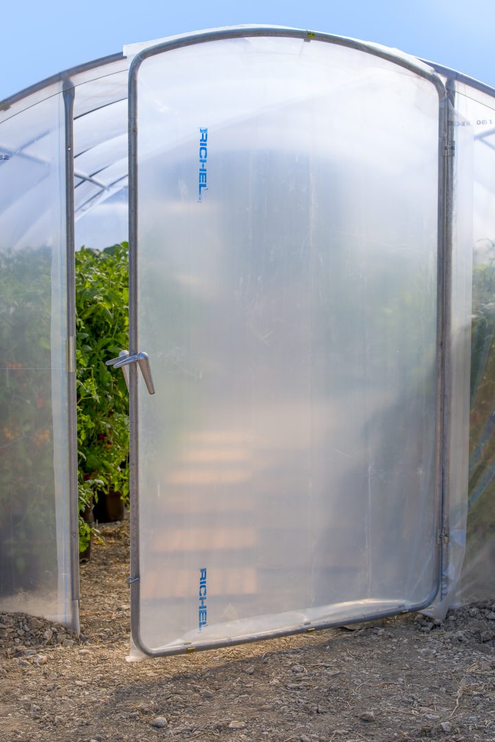 1 Porte Supplémentaire Pour Serre 4,50M – France Rurale encequiconcerne Tôle Cintrée Pour Tunnel