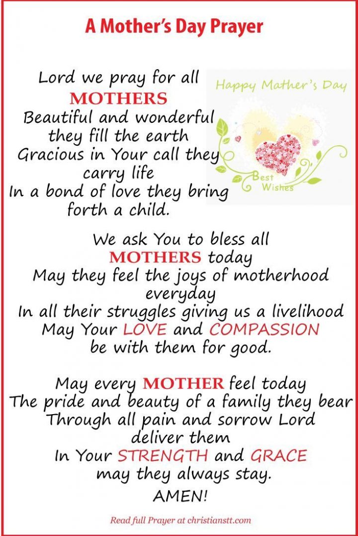 prayers of the mothers
