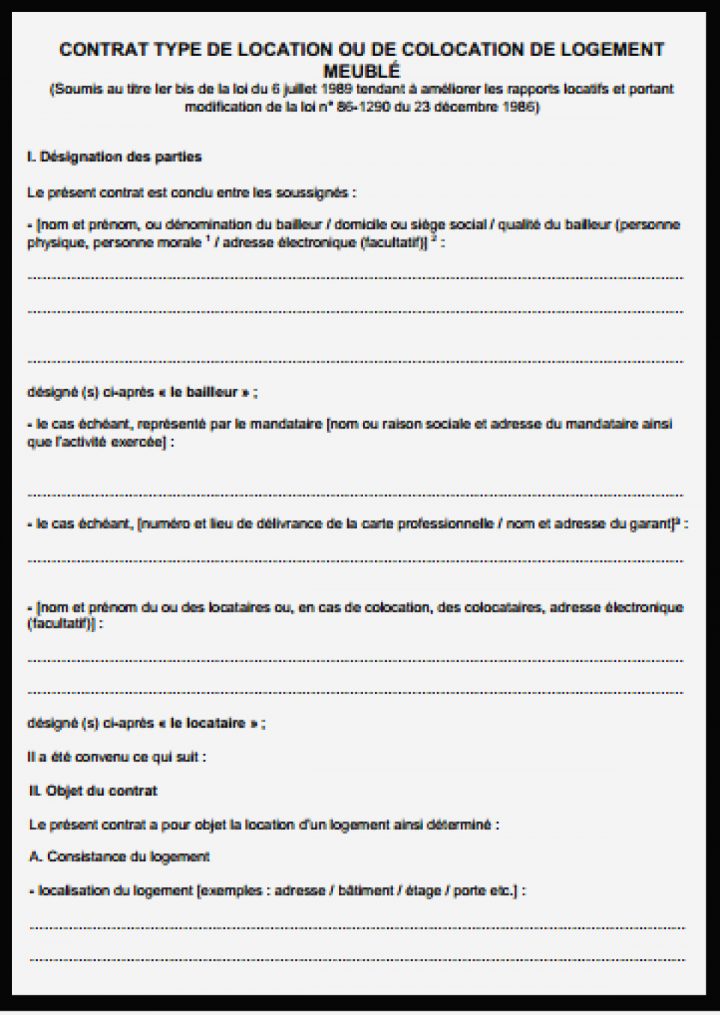 30 Meilleur Exemple De Contrat De Location Meublé Inspirations concernant Modele De Contrat De Location Saisonniere Meublée Gratuit