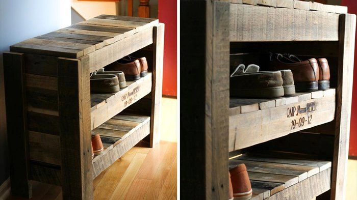 30 Meubles À Faire Avec Des Palettes ! | Meuble Palette dedans Meuble A Chaussure En Palette