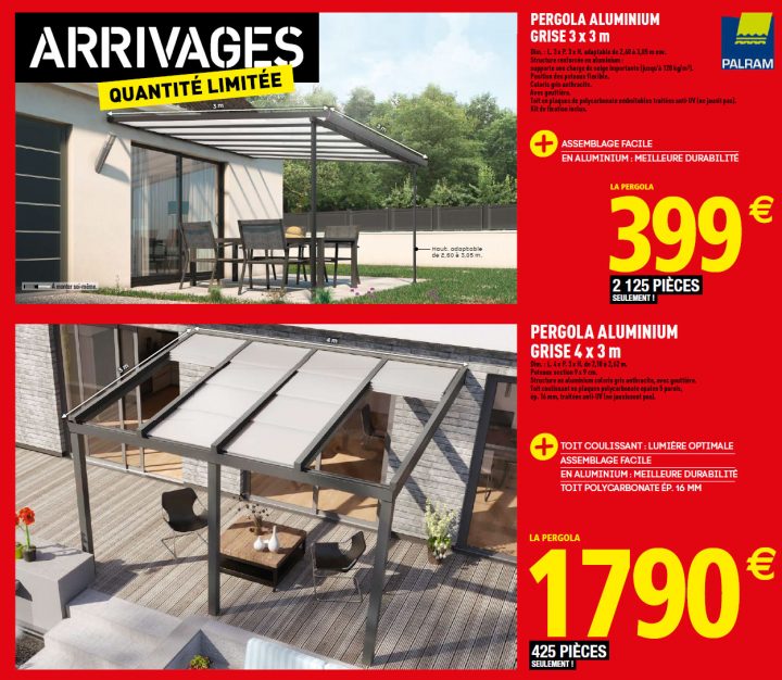 39 Génial Brico Depot Pergola Aluminium | Salon Jardin encequiconcerne Pergola Bois Brico Depot