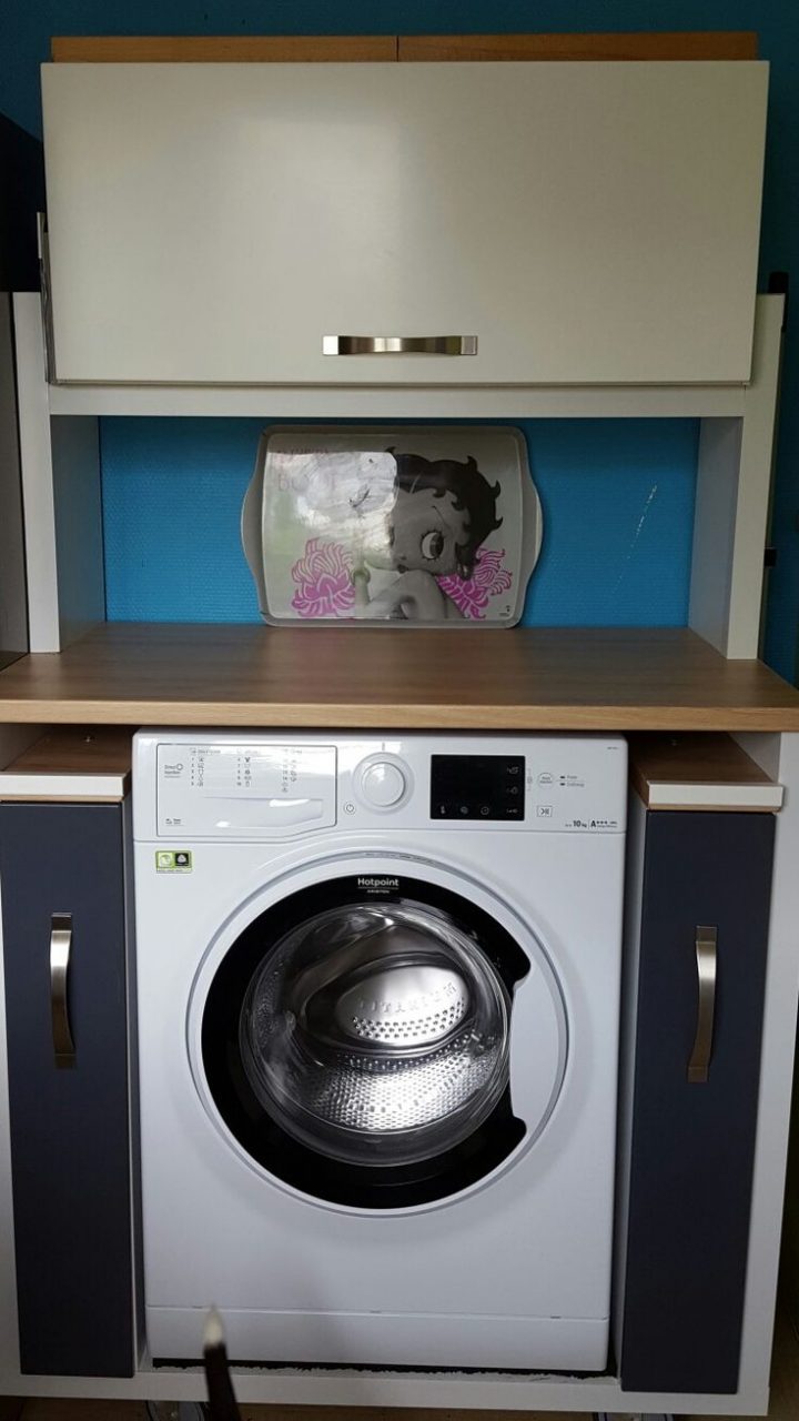 meuble machine à laver cuisine