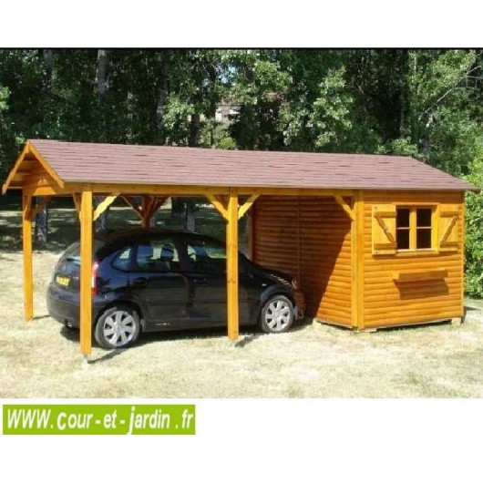 Abri 2 En 1 De 21M² – Cour Et Jardin destiné Abri De Moto En Bois Abri 2 En 1 De 21M² – Cour Et Jardin destiné Abri De Moto En Bois