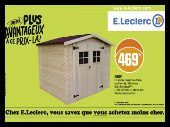 Abri De Jardin Bois Brico Leclerc intérieur Abri De Jardin Leclerc Promo