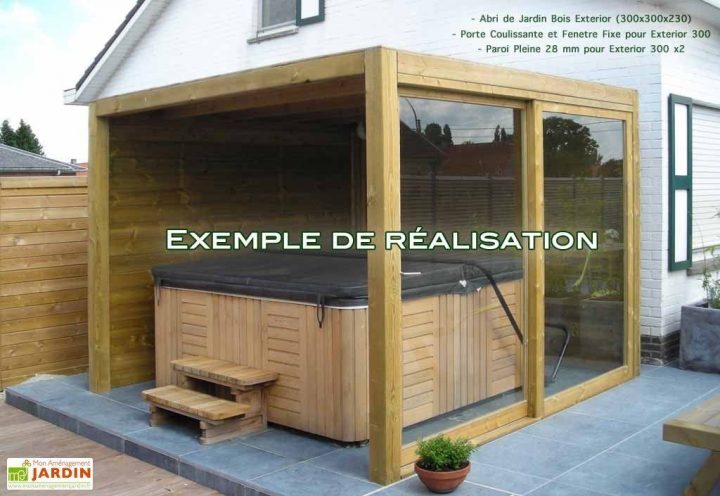 Abri De Jardin Bois Exterior (300X300X230) – Gardival concernant Abri Jardin Bois