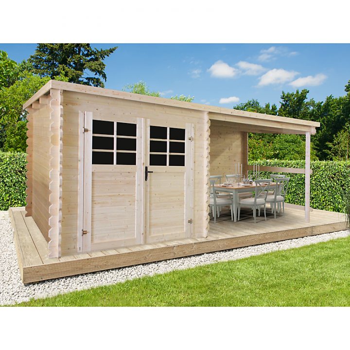 Abri De Jardin Bois Initia 28 Mm 4,60 M² – Maison Et dedans Cabanon Avec Abris