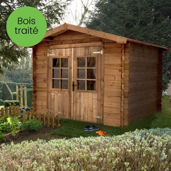 Abri De Jardin Bois Traité Autoclave 7,18 M² Ep. 19 Mm dedans Abri Jardin Bois