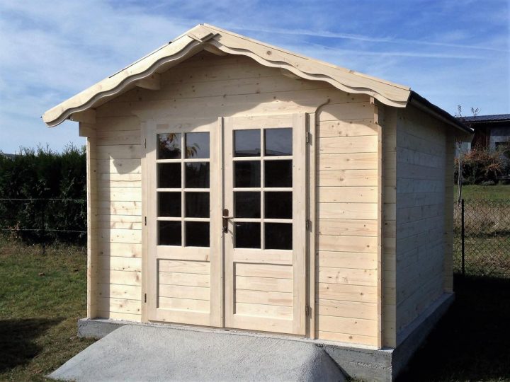 Abri De Jardin En Bois 9 M² En 34 Mm – Marin Eco Bois dedans Abri Jardin Bois