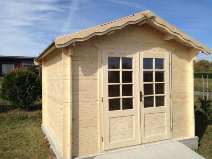 Abri De Jardin En Bois 9 M² En 34 Mm – Marin Eco Bois intérieur Abri De Jardin En Bois