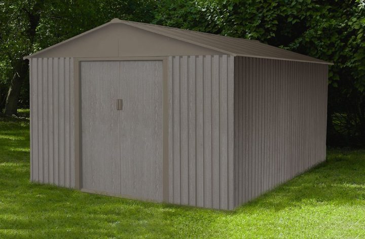 Abri De Jardin Métal Bois Vieilli 1014 Chalet & Jardin tout Bricomarché Abri Jardin