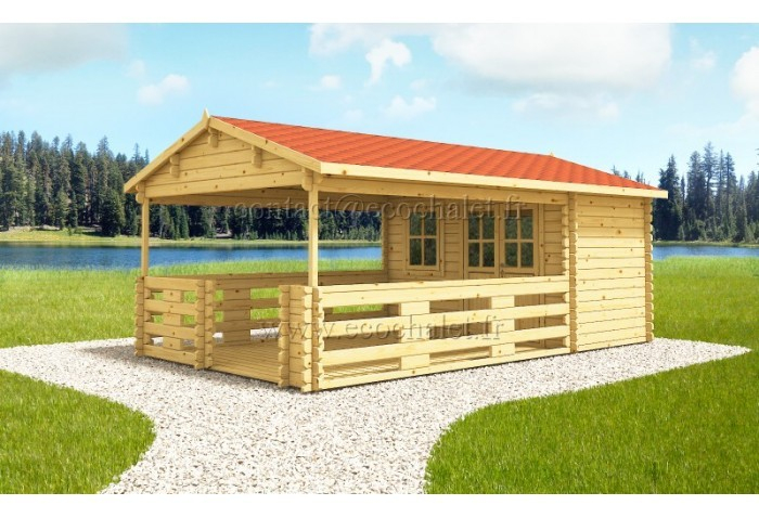 Abri De Jardin Palma 21M² (3.5X6M), 44Mm Tuiles Bitumées Sans encequiconcerne Abris De Jardin 44Mm