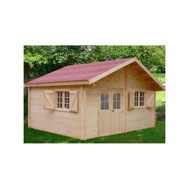 Abri De Jardin Prestige Madrier Bois Brut 42 Mm encequiconcerne Abri Jardin Madrier