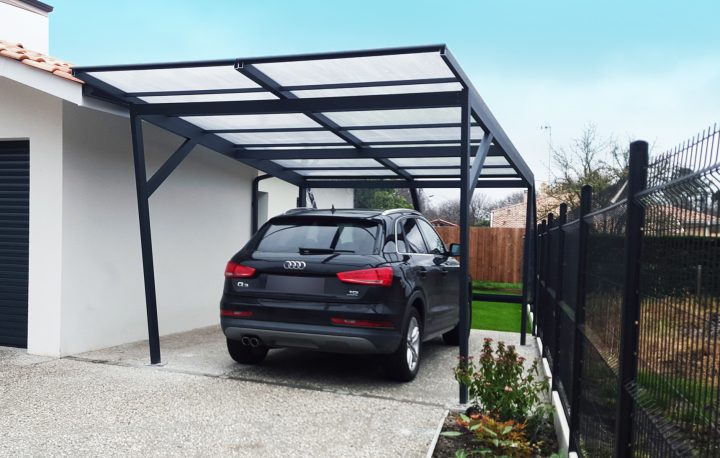 Abri De Voiture / Carport R-Car 1 Place – Azenco encequiconcerne Abri Voiture Occasion