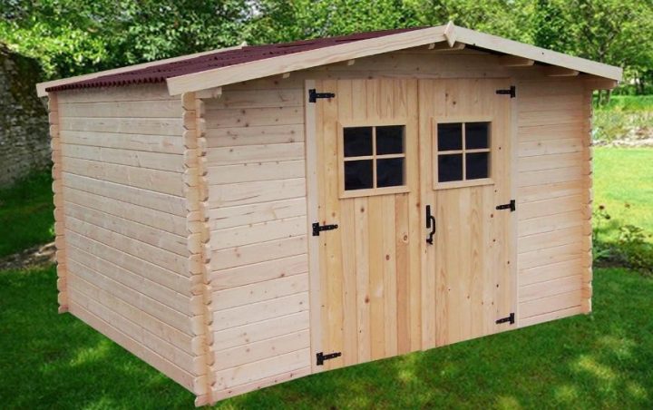 Abri Jardin Bois Montana 3,15X3,04M 9,58M2 Sans Plancher pour Abri De Jardin Adossé Castorama