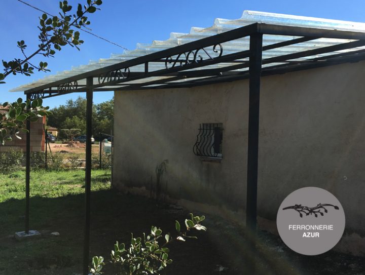 Abris Voiture En Fer Forgé Toiture Polyester Le Luc Var 83 concernant Abri Voiture Occasion Abris Voiture En Fer Forgé Toiture Polyester Le Luc Var 83 concernant Abri Voiture Occasion