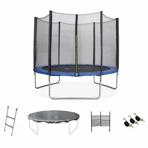 Alice'S Garden – Trampoline 305Cm – Mars Xxl Bleu – Avec avec Alice Garden Trampoline