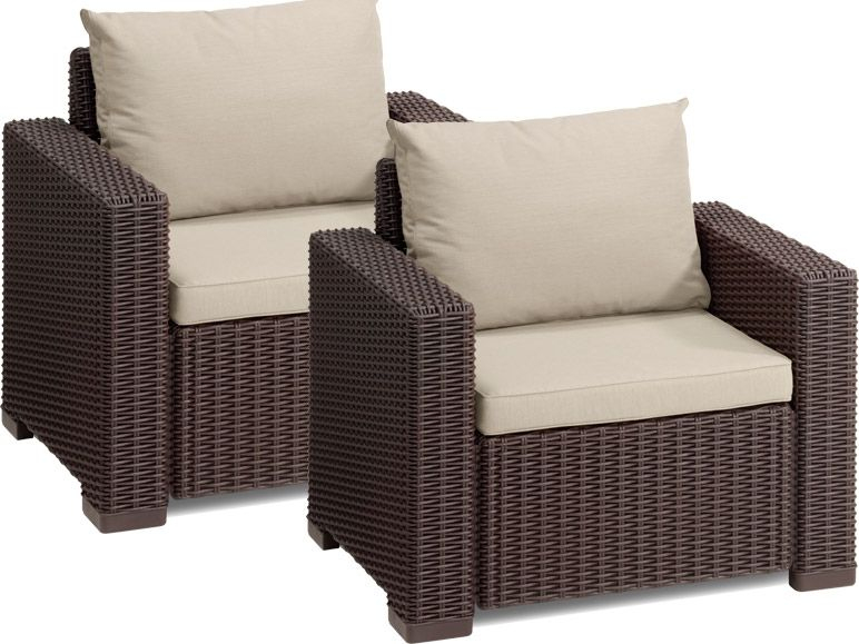 Allibert California Rattansessel 2Er Set - Lidl intérieur Allibert California