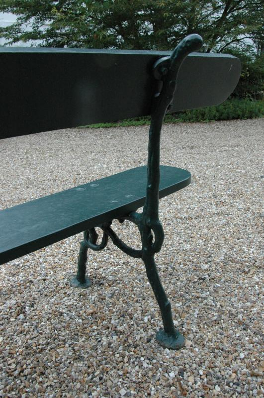 Ancien Banc De Jardin Bois Et Fonte à Banc De Jardin En Fonte Ancien