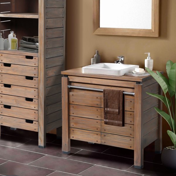 meuble salle de bain bois recyclé meuble salle de bain bois recyclé