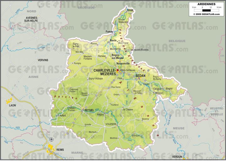Ardennes Carte » Vacances – Arts- Guides Voyages dedans Meuble Belge Reims