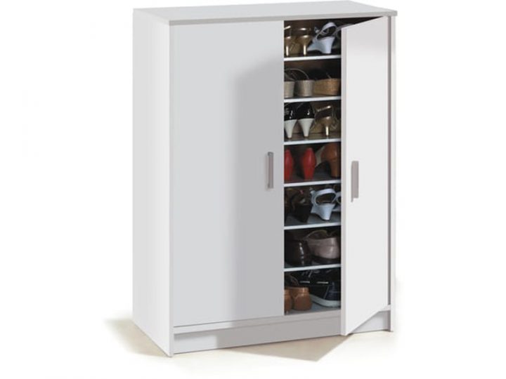 Armoire À Chaussures Avec 2 Portes Et 6 Étagères (30 à Meuble À Chaussures Conforama