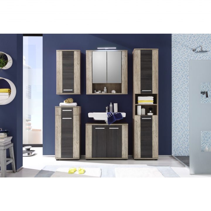 Armoire Murale Pour Salle De Bain 75 Cm Avec Miroir À 2 encequiconcerne Armoire Murale Salle De Bain